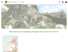 Tablet Screenshot of boutique.gites-de-france.com